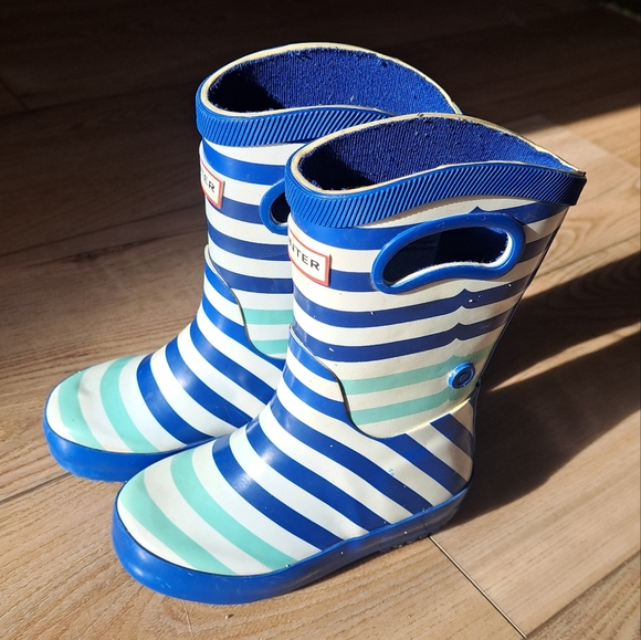 Hunter kids 7 striped rain boots - Picture 3 of 4